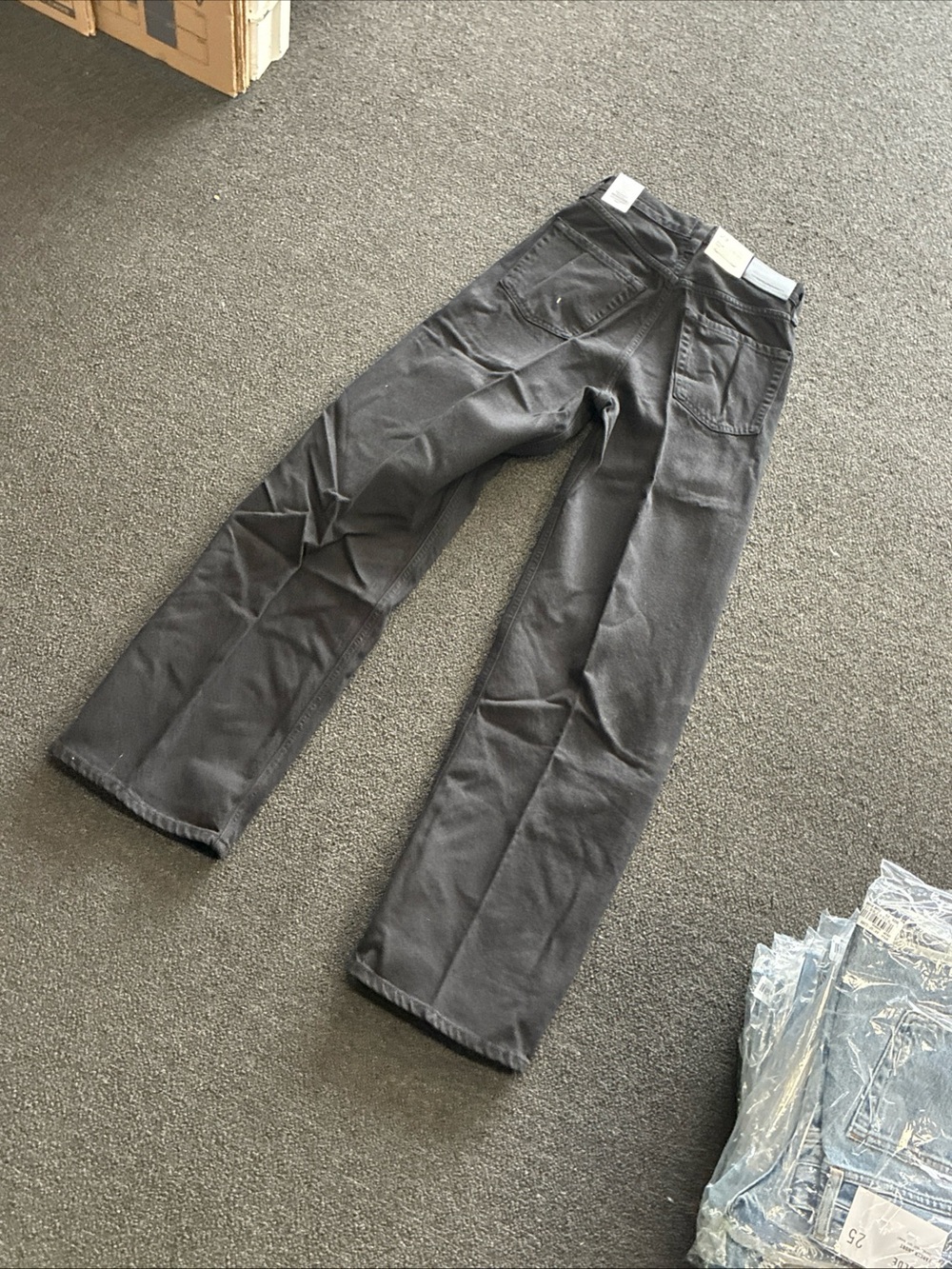 Women’s Citizens Of Humanity Ayla Baggy Jeans Solid Black SZ 27 NWT New - Picture 5 of 8